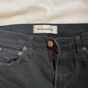 REFORMATION HIGH WAISTED DENIM